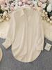 2024 Trendy Irregular Long Sleeve Women's Shirt - Four Seasons Fashion