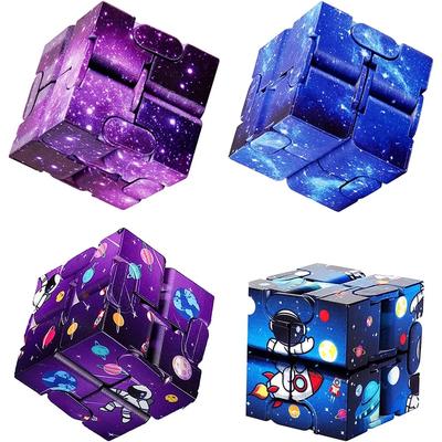 Infinity Magic Cube Starry Sky Square Puzzle Toys Four Corner Maze Toys Children Adult Decompression Relaxing Hand-Held for ADD