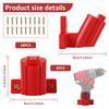 12/6pcs Tool Holder Mount Compatible for Milwaukee M12 12V Drill Tool Hangers ABS Plastic Tool Battery Holder for Power Tool