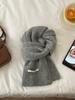 Soft waxy high-quality wool blended knitted scarf women's autumn and winter new high-end scarf manufacturers wholesale