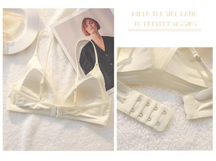 French Triangle Cup Bra for Large Busts - Minimizing, Thin, Breathable Straps, Ideal for Camisole Dresses.