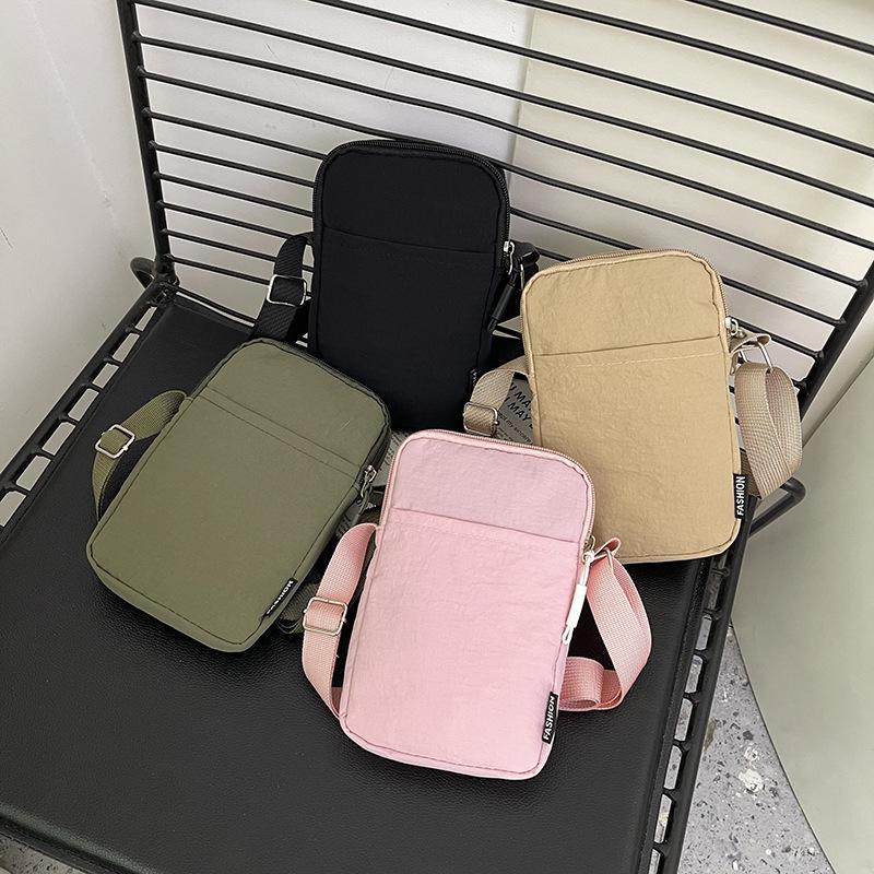 Women's Crossbody Canvas Phone Bag - Ultra-Light, Portable, Summer Small Square Design