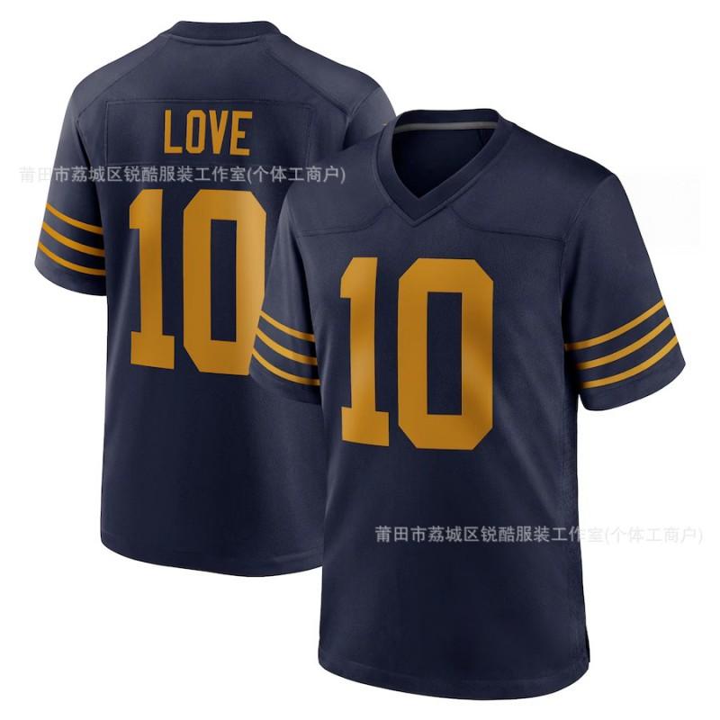 Mens NFL Micah Parsons Green Jersey Rugby Football Fan Apparel Premium Breathable Athletic Top