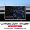 ZFX1 For New Tesla Screen Protector Frame Display Edge Body Cover Central Control Accessories For Tesla Model 3 Y Juniper 2026 2025