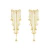 Silver Needle Elegant Star Tassel Earrings for Women