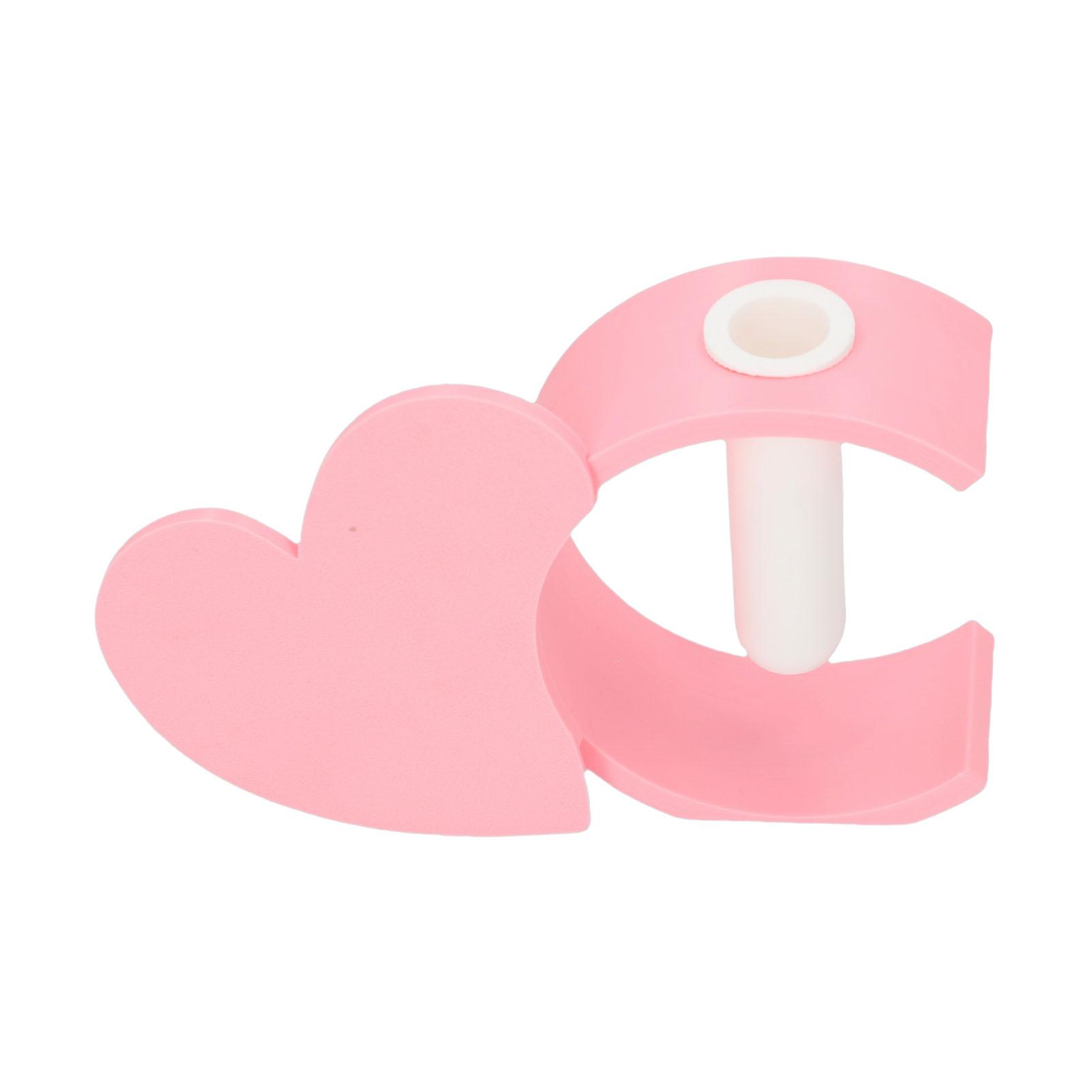 Heart Shaped Hollow Vase Romantic Flower Vase Centerpiece for Home Floral Arrangement Wedding Anniversary Decor Pink