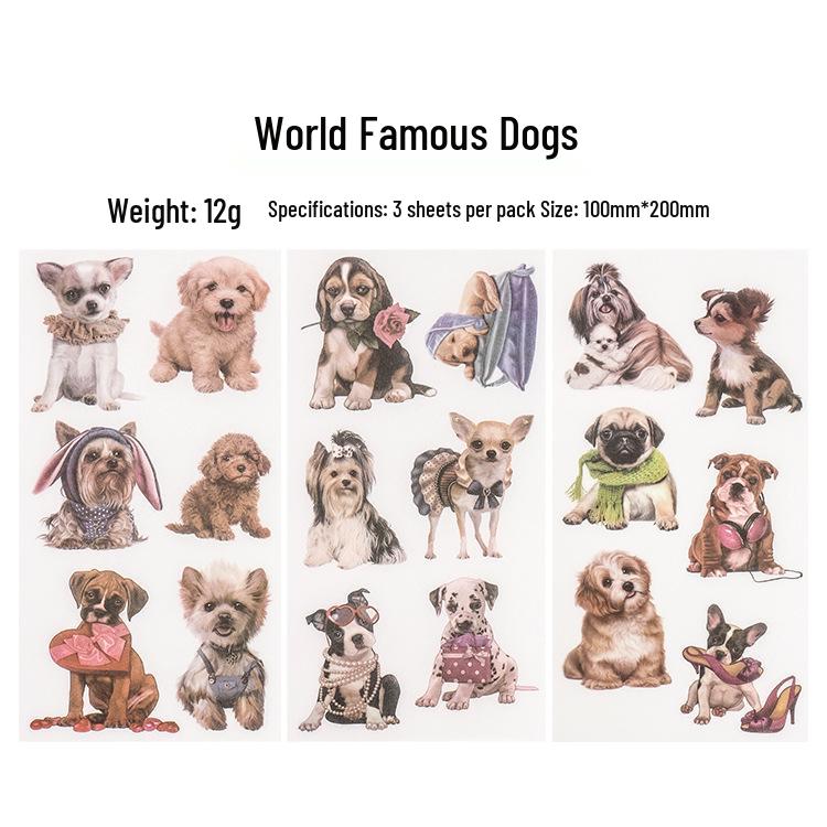Handmade Fresh Style Stickers: 3 Sheets for DIY Albums & Journals