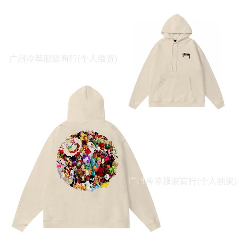 Mens Oversized Hooded Sweatshirt With Letter Print Streetwear Style Cotton Pullover Winter