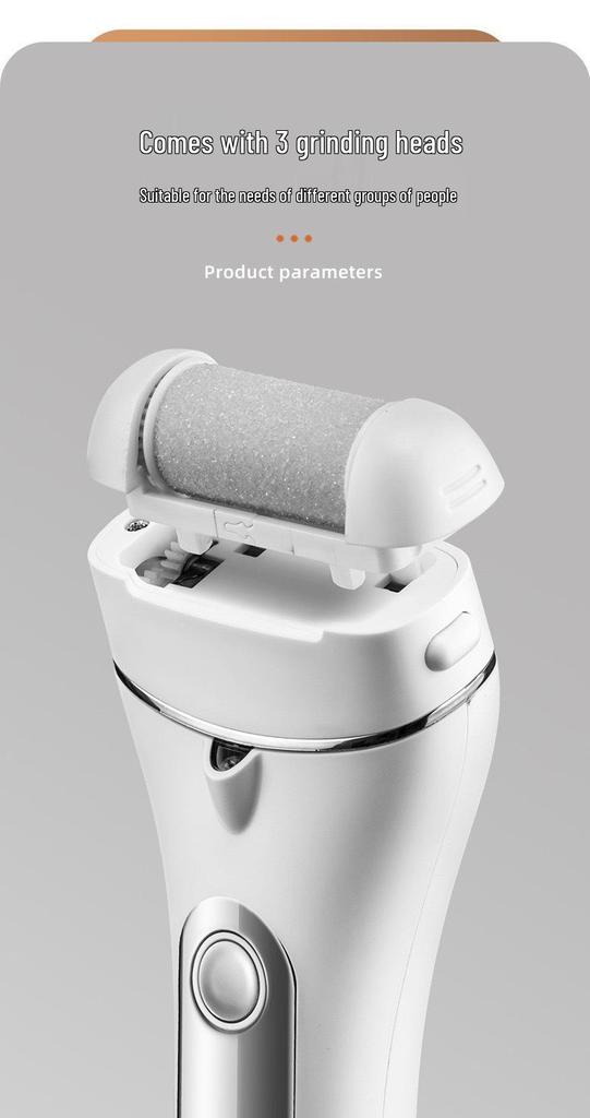 Rechargeable Three-Speed Callus Remover with Digital Display