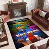 Personalized Crystal Velvet Carpet Custom Name Text,Rainbow Friends Anti Slip Area Rug For Home Decoration