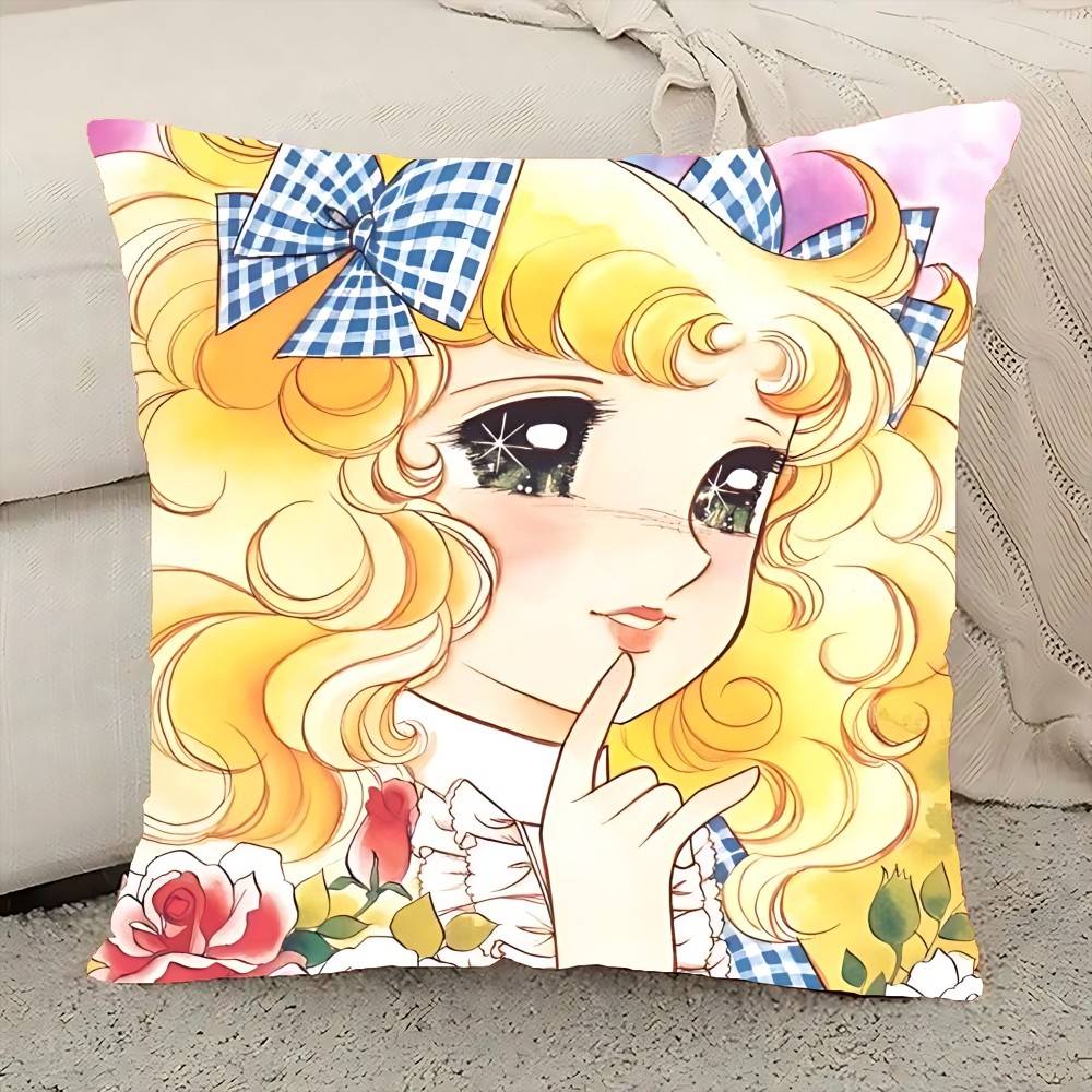 Manga Candy Pillow Case Cushion Cover Polyester Pillowcase Decorative Sofa Cushion Pillowcase Home Decor