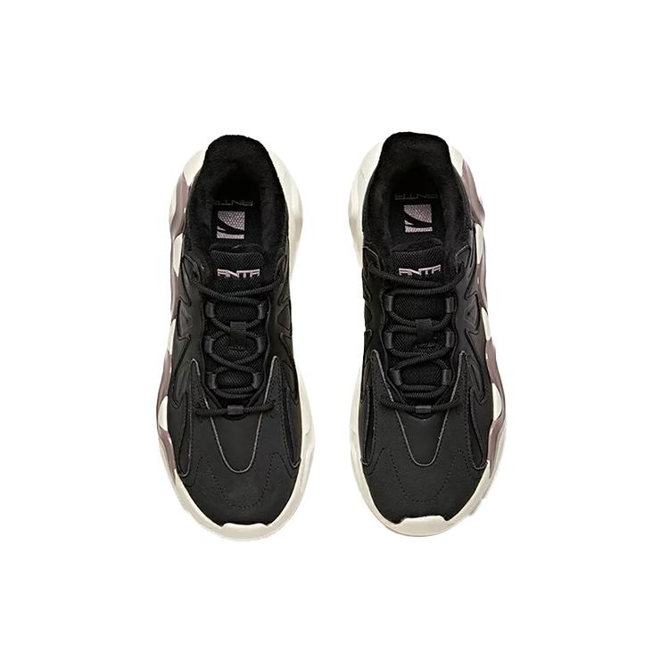 ANTA Chunky Sneakers Women's Low Top Black 122048841-7