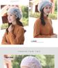 Women's Winter Fashion Knitted Wool Beret with Rabbit Fur - Cute Korean-Style Beanie