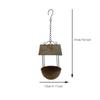 Rusty Iron Automatic Feeding Station Vintage Bird Food Container  Outdoor Garden