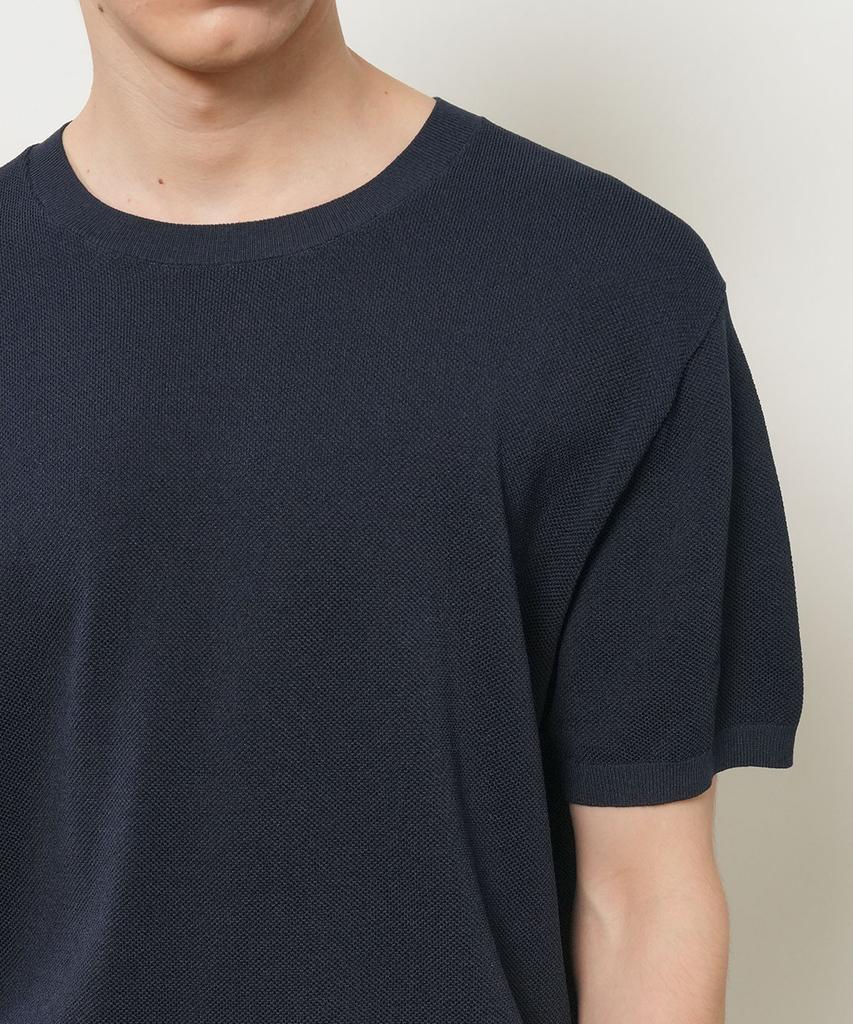 GENERALIDEA Man Temperature Cut Cool Classic Crew Neck Half Knit [Dark Navy] / Gf2Mkp022