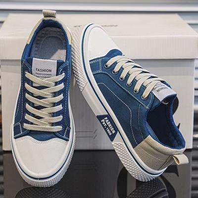 Atmungsaktive Canvas-Schuhe Herrenschuhe Sommer neu Low-Top Board-Schuhe klassische Sport- und Freizeit-Weichsohlen-Stoffschuhe Herren