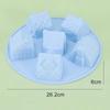 6 Cavity Design Silicone Cake Mold Silicone Material 3D Shape Bake Tool DIY Crafts Non-Stick Surface Gingerbread House Mold