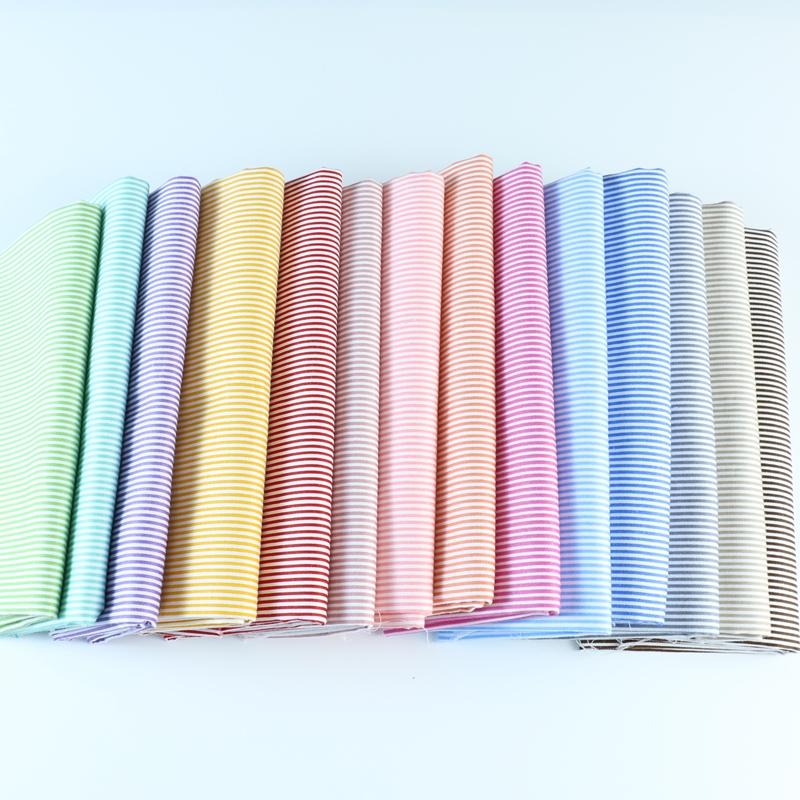 160cm*50cm 1mm Fruit Color Striped Cotton Fabric for Kindergarten Bedding Printed Twill Quilt Cloth