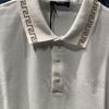 Versace SS24 Letter Embroidery Straight Cut Casual Short Sleeve Polo Shirt Men Polo Shirts White 1011851-A231377-2W110