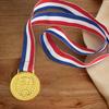 4.9cm Gold Medal Sports Rewards with Neck Ribbon Metal Winner Medals Competition Medals for Talent Show Party Race
