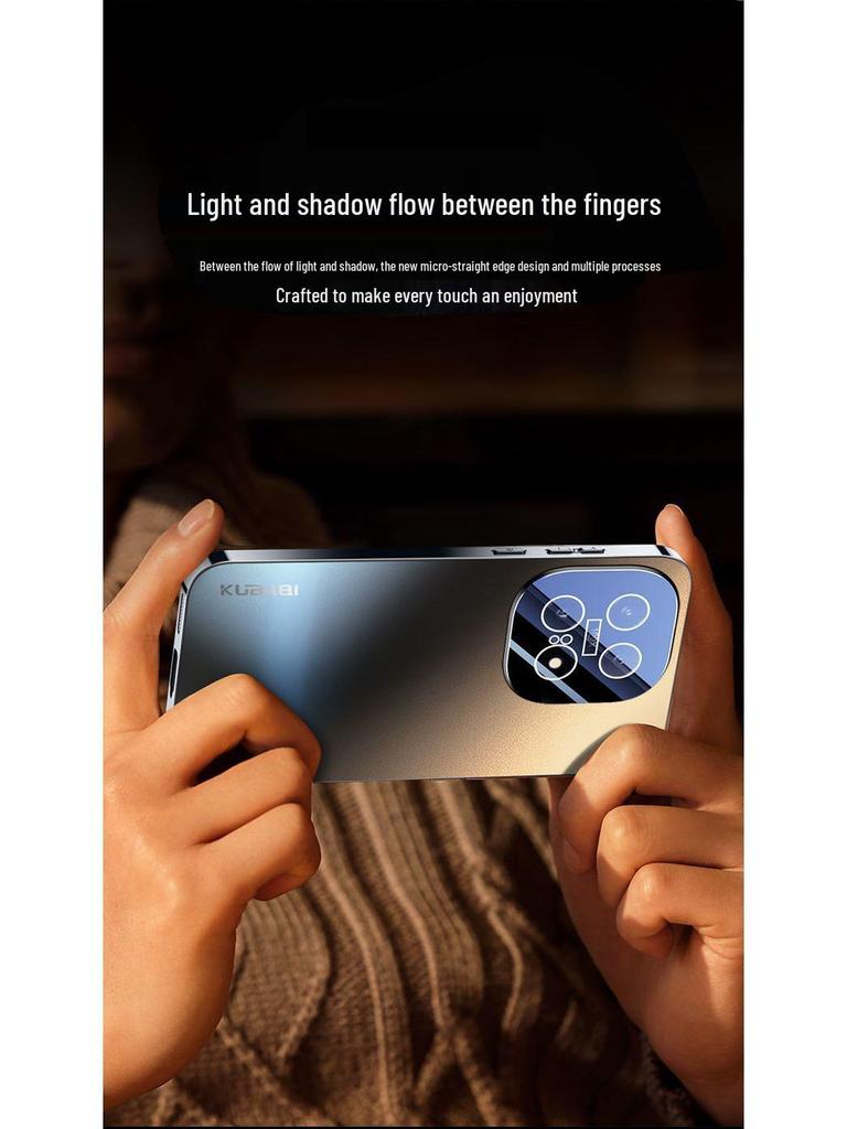 iQOO15 Full Coverage Anti-Fall Frosted Phone Case with Lens Film and Heat Dissipation