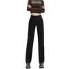 Simple Korean version of high-waisted straight-leg jeans for women's 2025 new tall and thin versatile floor-mopping jeans