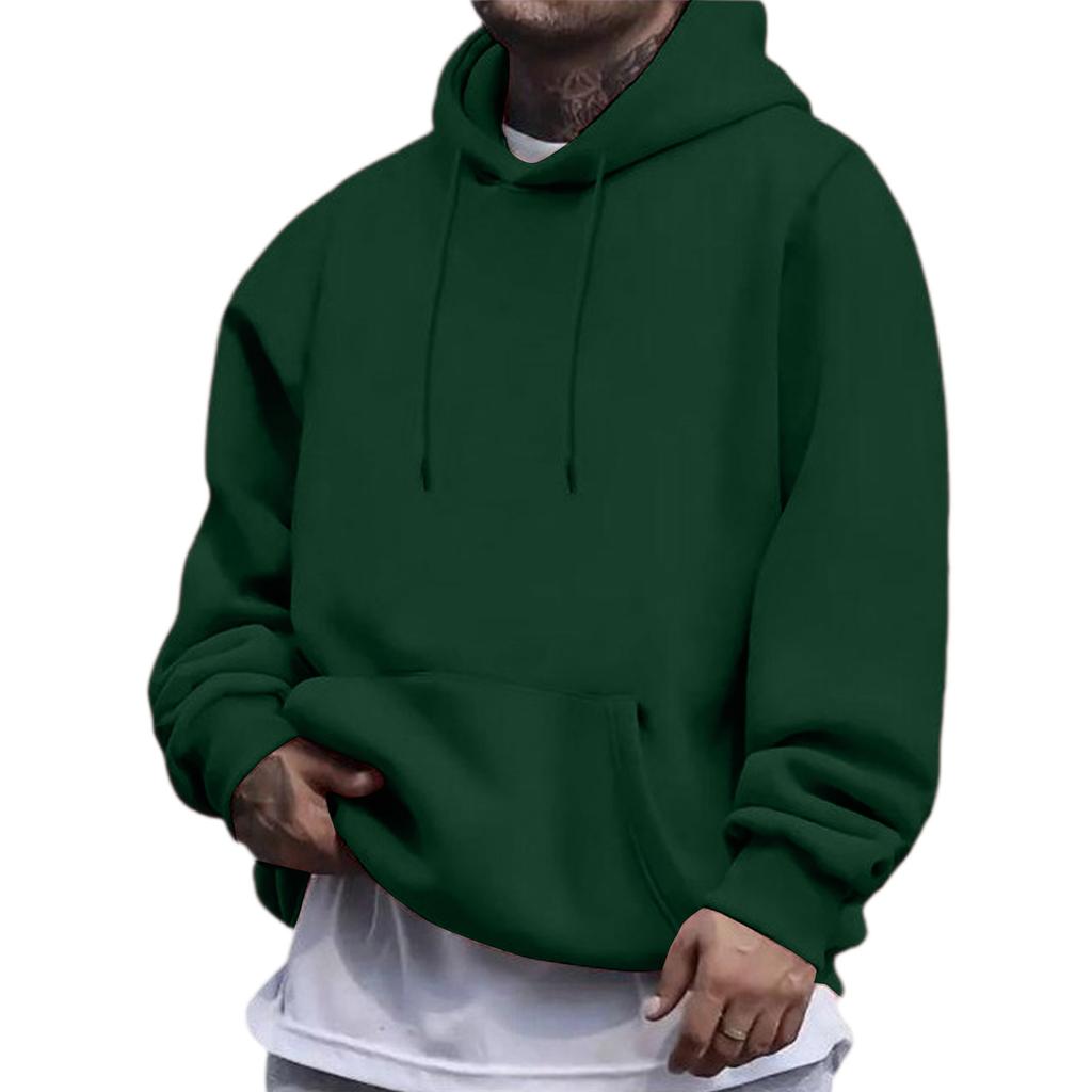 Men's  Japanese Hoodie  American Style  Solid Color  Long Sleeves  Hooded Hood  Hoodie  Hoodie