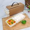 Waterproof and Oil Resistant Biodegradable Lunch Box Environmentally Friendly Thickened Disposable Grid Corn Starch Dinner Pail