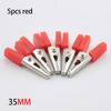 35MM/50mm Plastic Handle Test Metal Alligator Clips Electrical Clamp for Testing Probe Meter Clamp