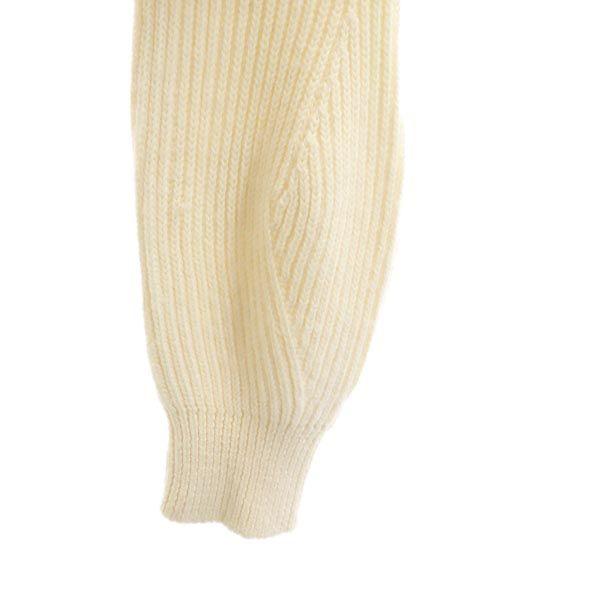 MAX&CO Long sleeve knit one piece M White system Back zip Women Used