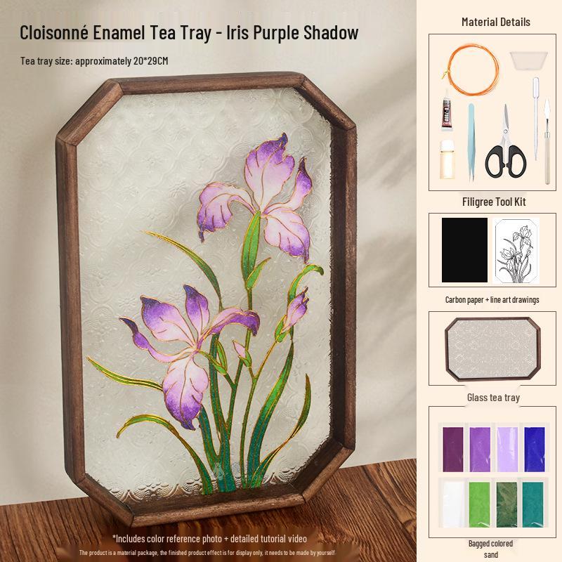 Jingtailan Cloisonné-Emaille Teeschale: Kulturelles handgemachtes DIY-Kit für das Mittherbstfest und Teambuilding