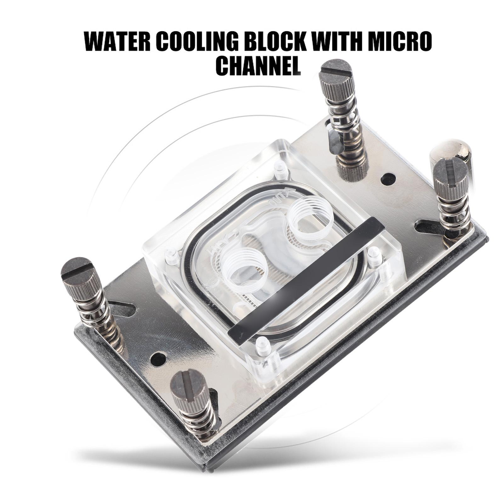 

Computer CPU Water Cooling Block Waterblock Copper Base with Micro Channel