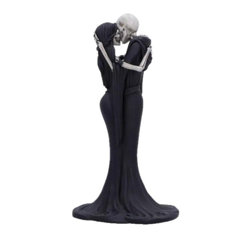 

Хэллоуин Фигурка Пары Скелетов: Вечный Поцелуй Мстящая Богиня Статуя Скелет Подарок Skeleton couple