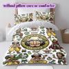 OnePiece 3pcs Cartoon Print Bedding Set Duvet Cover Children's Gift Various Sizes Extra Large Size New