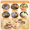 Wooden Hamster Feeder Foraging Station Snack Dispenser Interactive Pet Toy Natural Wood Animal Enrichment Activity Chew Toy