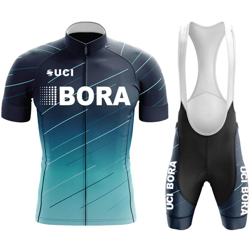 Team Jersey Men's Cycling Pants with Gel UCI BORA Outfit Set Jerseys Man Blouse Summer Clothes 2026 Mountain Bike Clothing Mtb