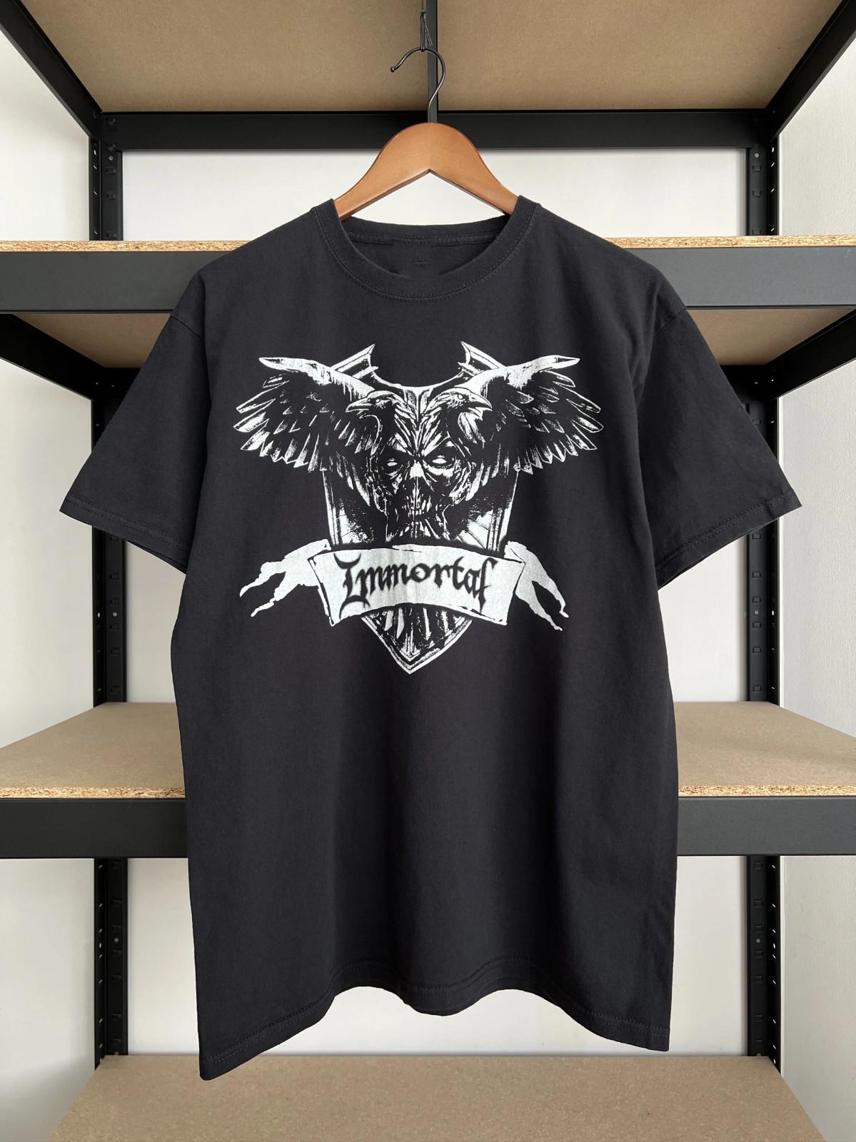 Hot! Immortal Band Album Short Sleeve Cotton Black T Shirt S-5XL BT722 M