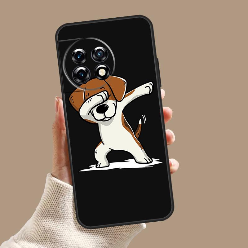 Beagle Dog Cute Cartoon Case For OnePlus 12R 10R 9R 10T 8T 8 9 10 Pro 11 12 OnePlus Nord CE 2 3 Lite N10 N20 Cover