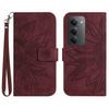 For Xiaomi Redmi 15 5G Case Sunflower Imprint Leather Wallet Phone Cover with Wrist Strap