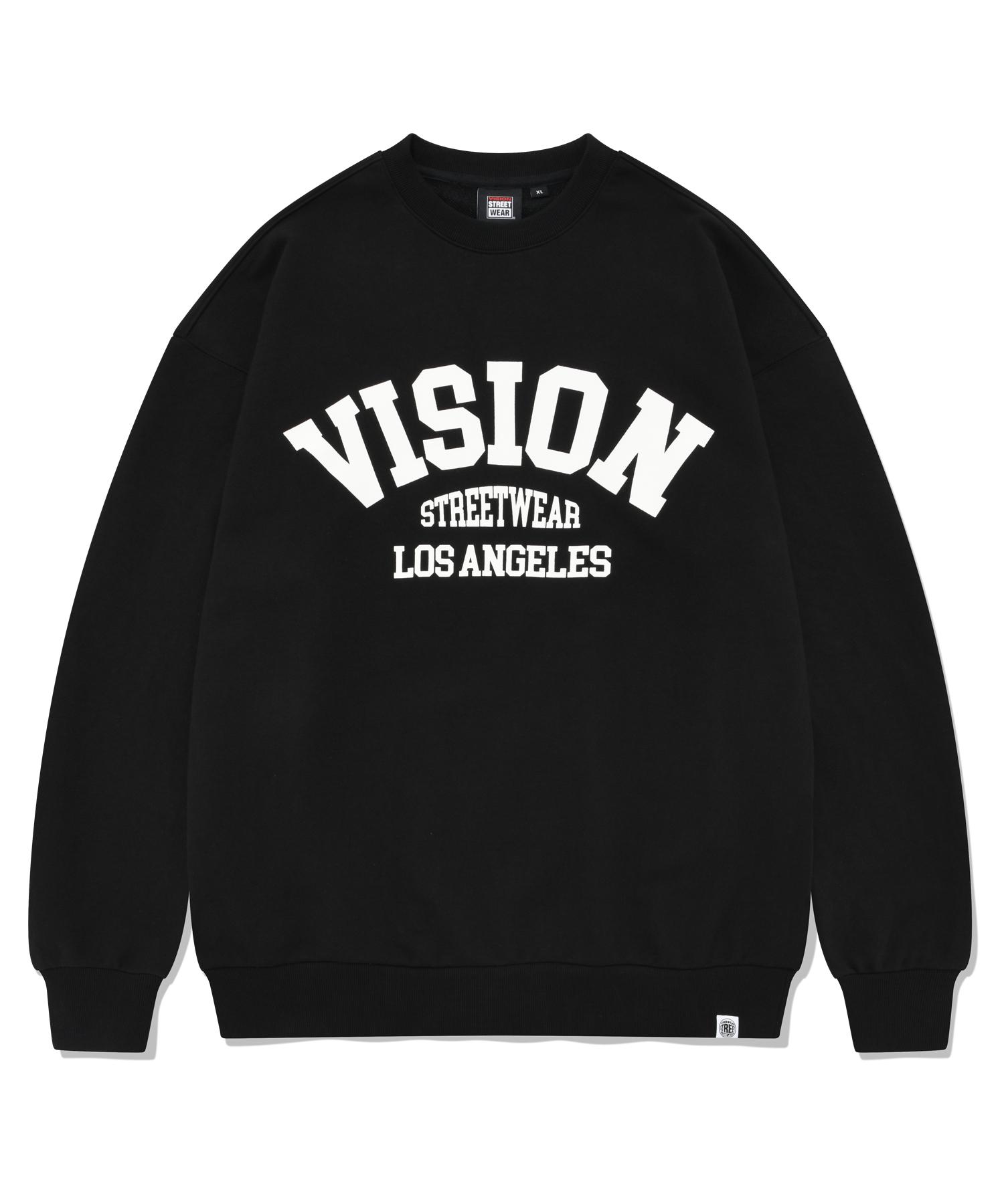 Vision Streetwear Vsw Черный свитшот с логотипом-аркой M