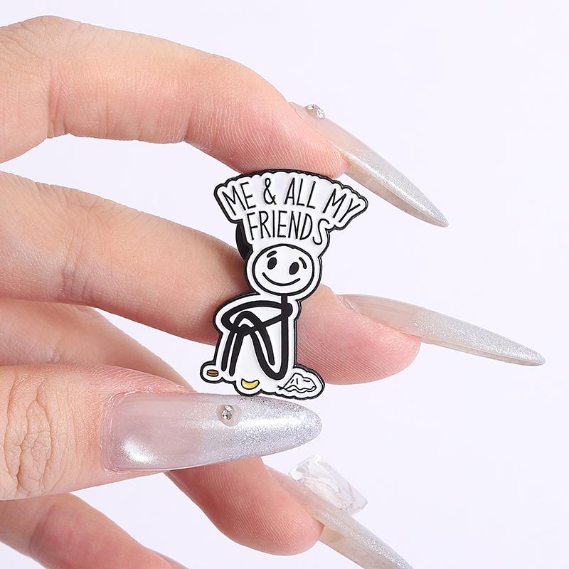 Painter Line Man Enamel Pins Custom TRUST ME I'M GRAPHIC DESIGNER Brooches Lapel Badges Clothes Funny Jewelry Gift for Friends