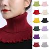 Decoration Accessories Windproof Knitted Bib Fake Collar Female Wool Scarf Korean Style Scarves