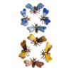Bees Figurines Metal Crystal Animal Insect Statue Fengshui Sculpture Decorative Collectibles Ornament for Home Decors