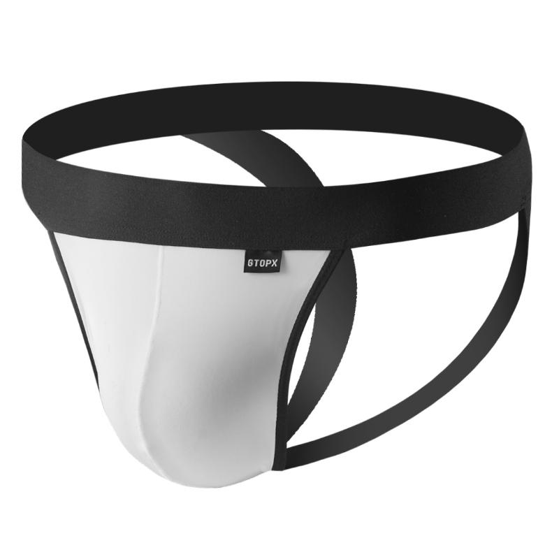 Mens Sexy Thongs G String Ice Silk Underwear Open Butt Lingerie High Elastic U Convex Pouch Underpants Bikini Underwear
