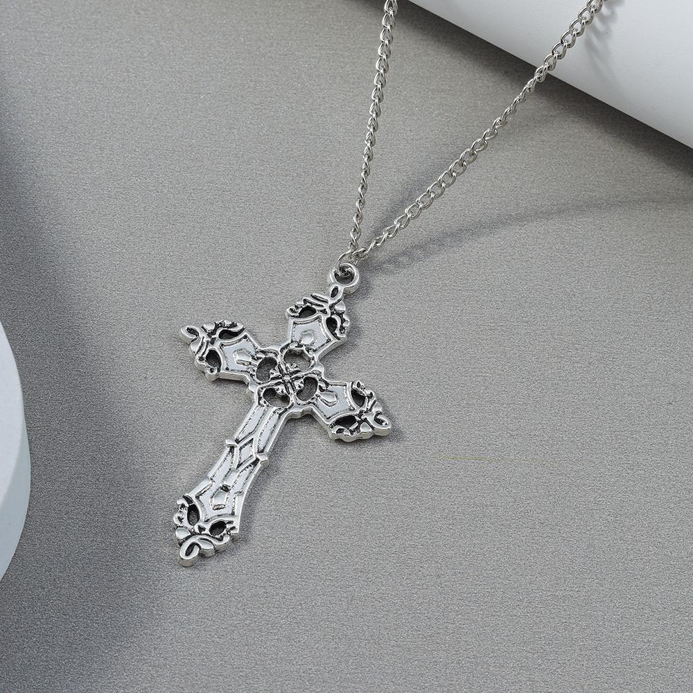 Retro Kreuzanhänger Halsketten für Damen Herren Gothic Steampunk Totenkopf Halskette Kette Hip Hop Schmuck Geschenke