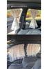 Complete Blackout Car Sun Shade Curtains for Interior Heat Insulation & Baby Sun Protection, Side Clip-in Sliding Rail
