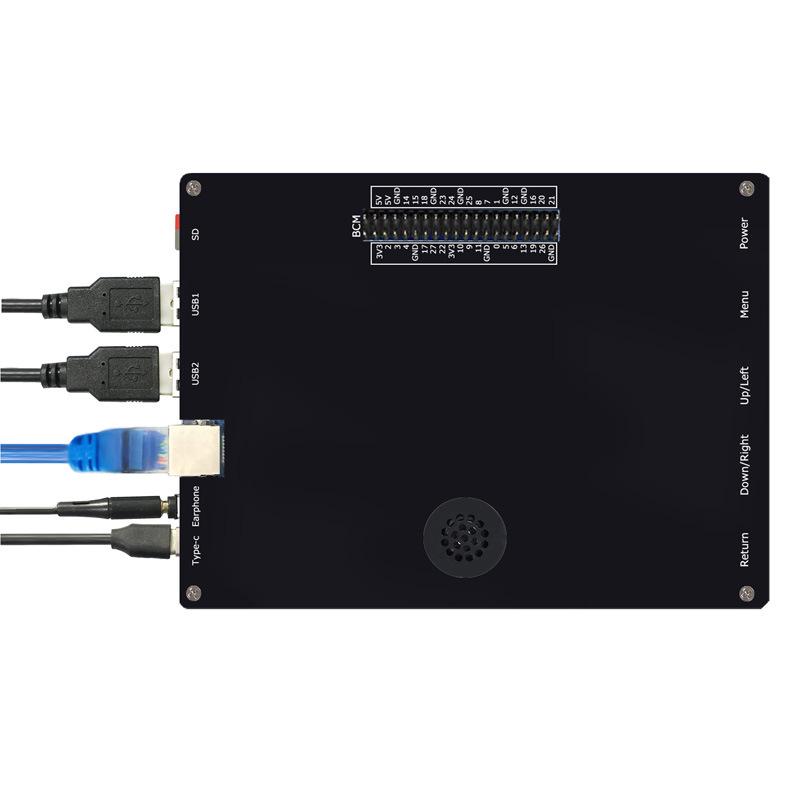 Raspberry Pi Zero 7-inch Touch Tablet with RJ45, USB Hub, and Speaker