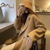 Oatmeal Woolen Coat: 2025 Autumn/Winter Korean Style Loose Mid-Length Bestseller Jacket
