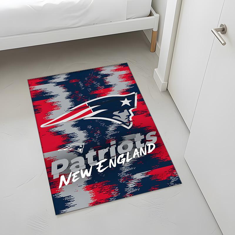 New England Patriots (1) Rug Suitable For Living Rooms Bedrooms Computer Rooms Dining Areas And Placement Under Tables And Chairs Also An Ideal Choice