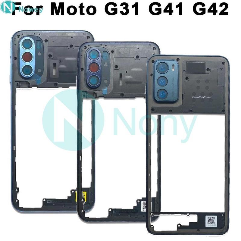 Neuer Mittelrahmen für Motorola Moto G31 G41 G42 Mittelrahmen Blende Mittelplatte Mit Kameralinse Ersatzteile